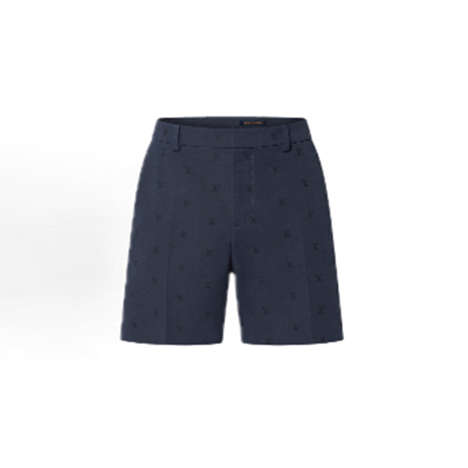 lv louis vuitton monogram jacquard shorts